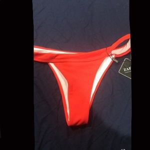 Red bathing suit bottom